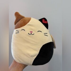 Squishmallows Cat Toy - Brown, Black, and Cream
